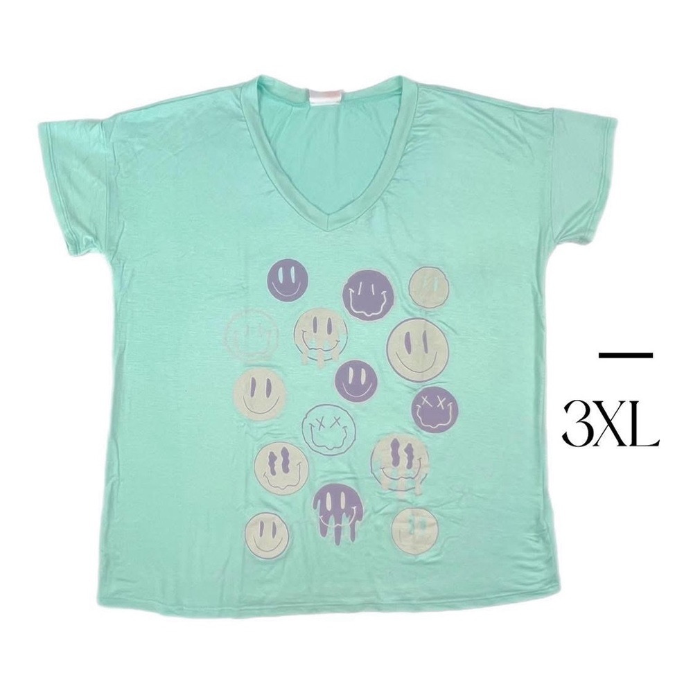 Mint Green Lisa Graphic T-Shirt 3XL